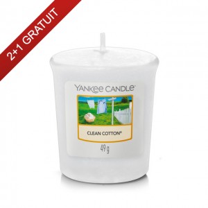 Lumanare Parfumata Votive Clean Cotton, Yankee Candle